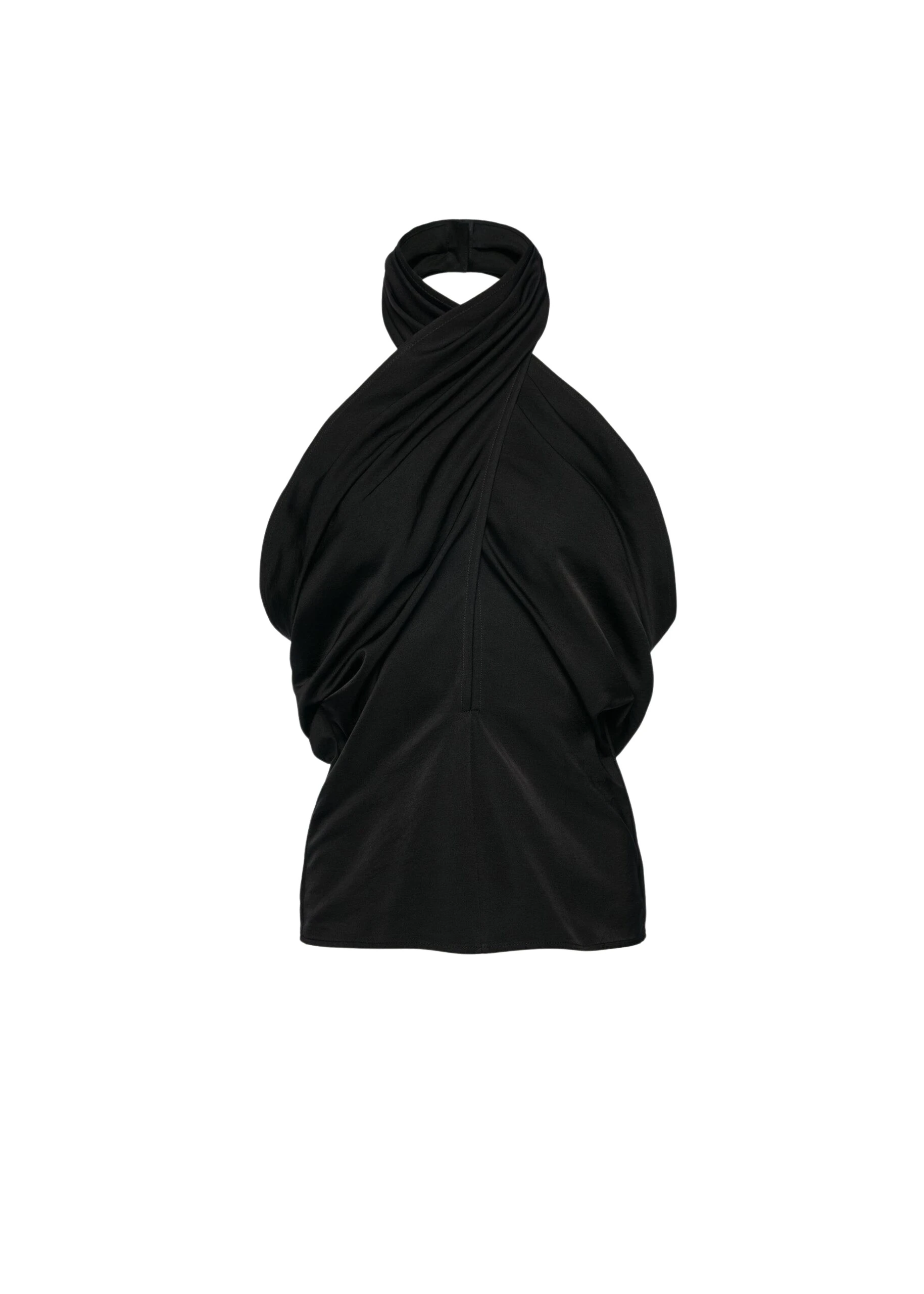 Magda-Butrym-Draped-halterneck-cotton-and-silk-blouse-in-black-scaled30816_nobg Magda Butrym Draped halterneck cotton and silk blouse in black