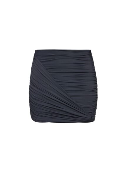 Magda Butrym Draped mini swim skirt in grey