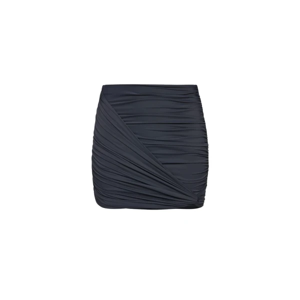 Magda Butrym Draped mini swim skirt in grey