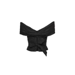 Magda-Butrym-Draped-off-shoulder-blouse-in-black-scaled64357_nobg Magda Butrym Draped off shoulder blouse in black