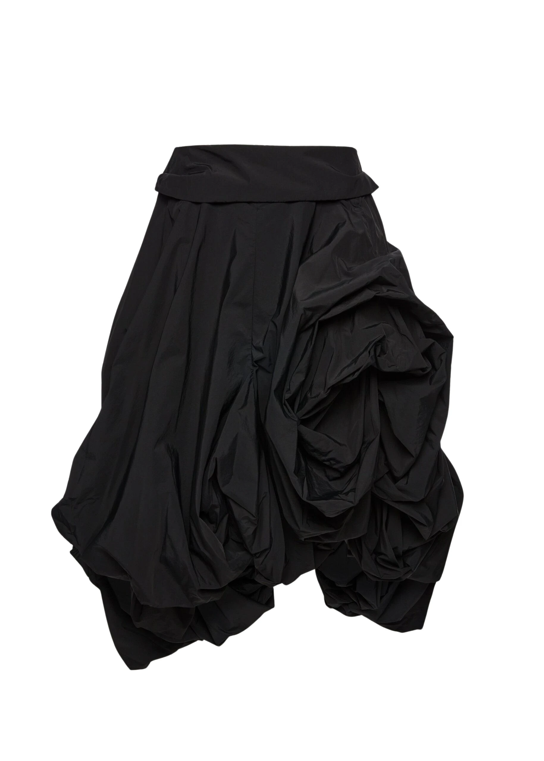 Magda-Butrym-Draped-skirt-with-sculptural-volume-in-black-scaled55907_nobg Magda Butrym Draped skirt with sculptural volume in black