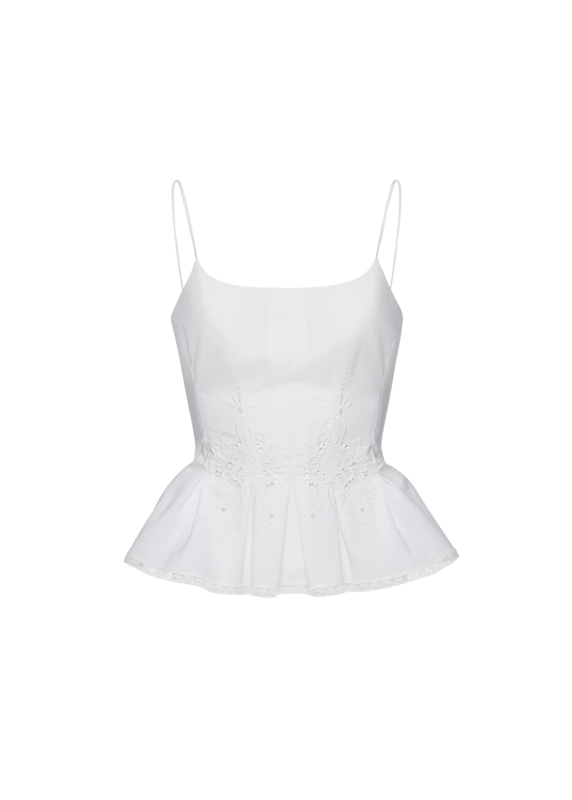 Magda-Butrym-Embroidered-peplum-top-in-white-scaled81752_nobg Magda Butrym Embroidered peplum top in white
