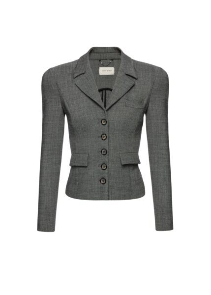 Magda Butrym Fitted wool blazer in grey