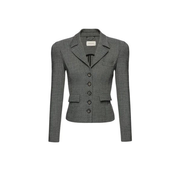Magda Butrym Fitted wool blazer in grey