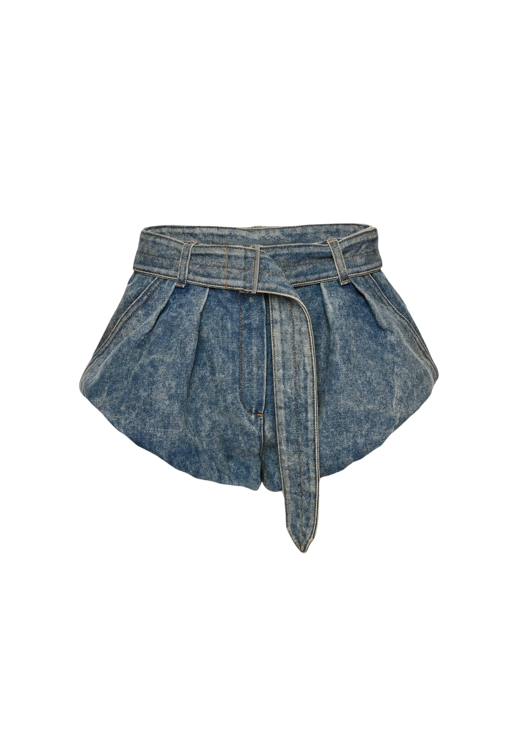Magda-Butrym-Flared-denim-shorts-with-underlayer-in-vintage-blue-scaled88319_nobg Magda Butrym Flared denim shorts with underlayer in vintage blue