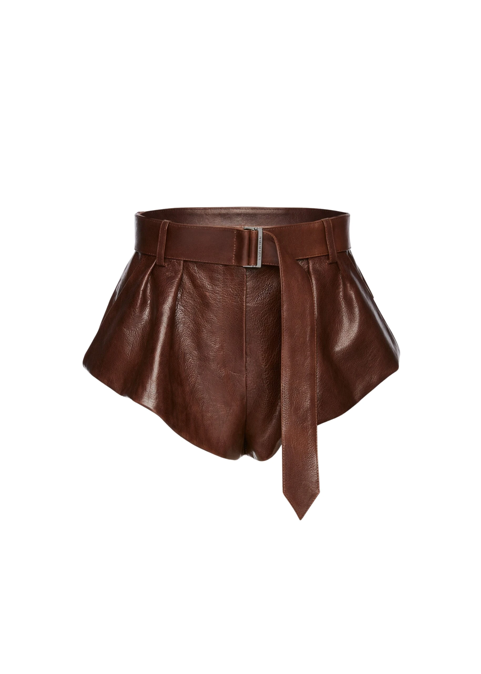Magda-Butrym-Flared-leather-shorts-in-brown-scaled96813_nobg Magda Butrym Flared leather shorts in brown