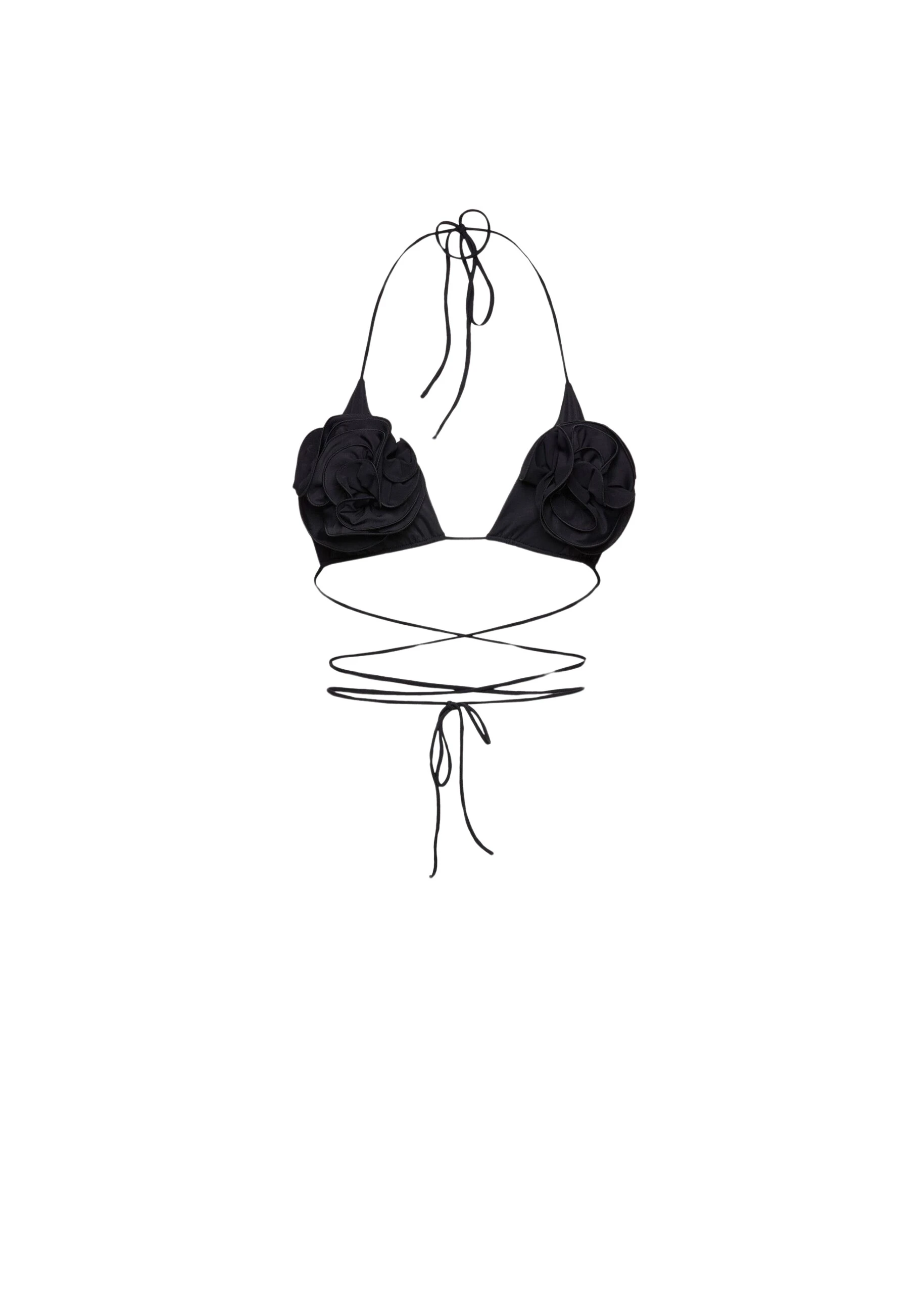Magda-Butrym-Floral-strappy-triangle-bikini-top-in-black-scaled49231_nobg Magda Butrym Floral strappy triangle bikini top in black