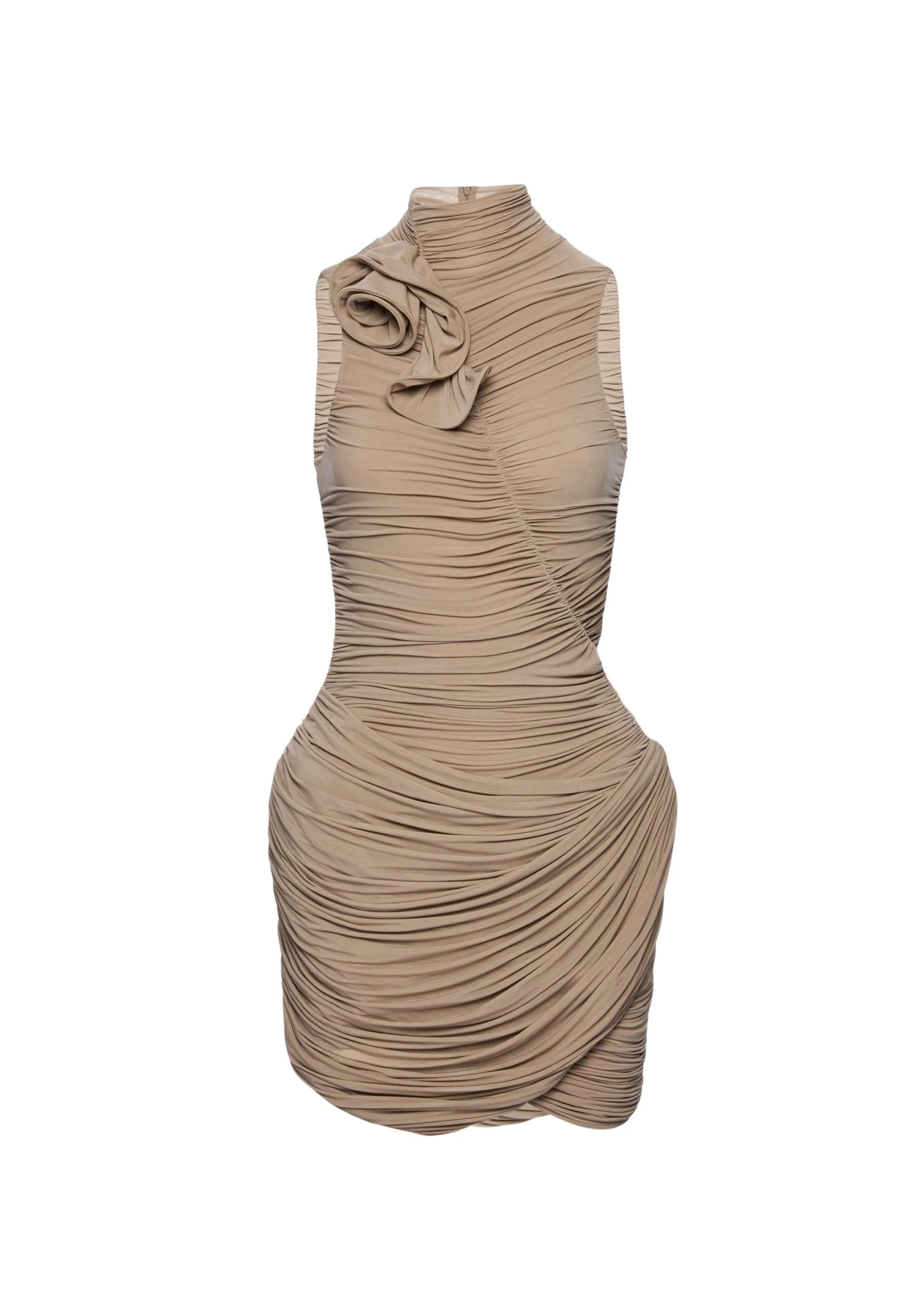 Magda-Butrym-High-neck-draped-mini-dress-in-beige-scaled82378_nobg Magda Butrym High-neck draped mini dress in beige