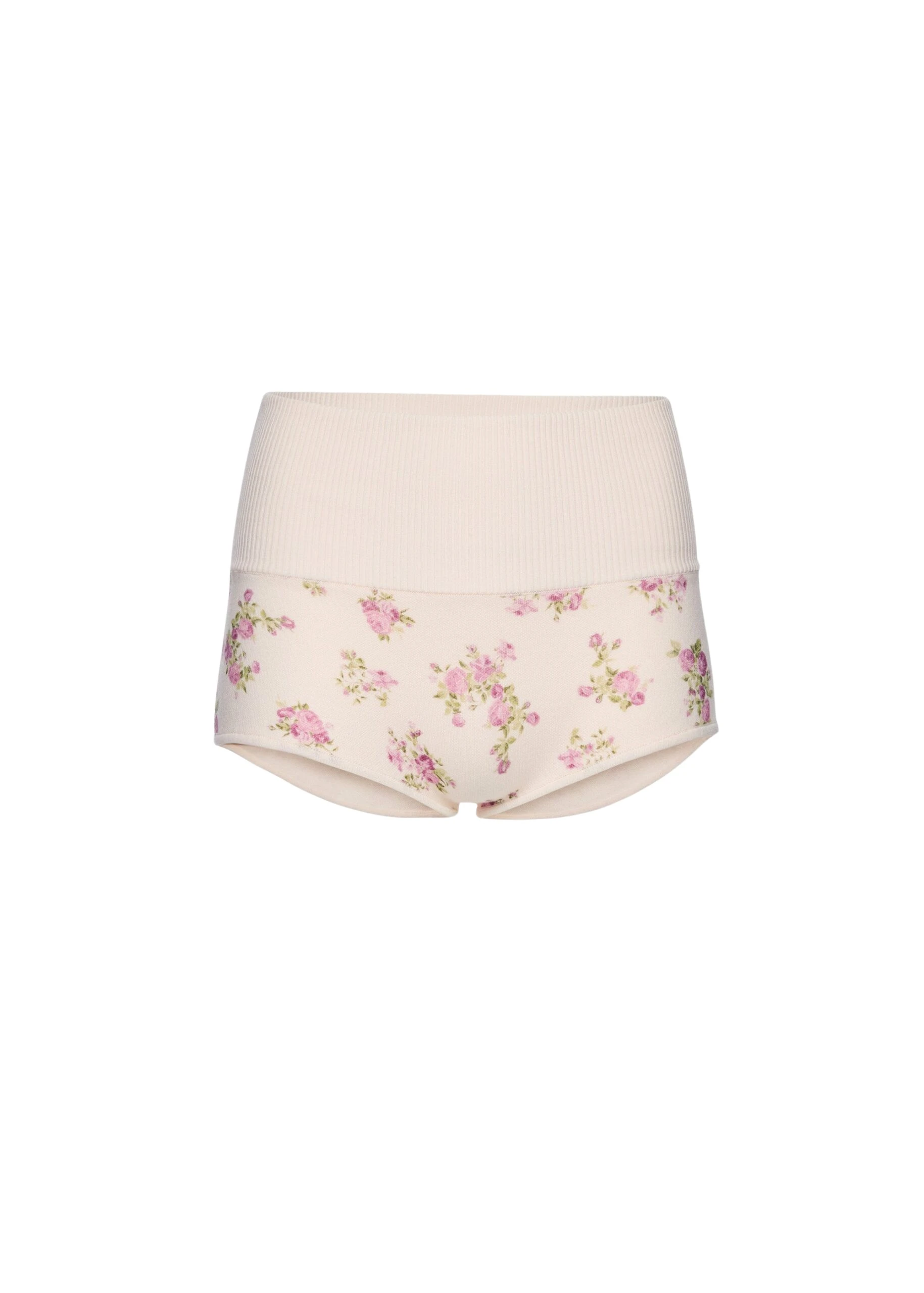 Magda-Butrym-High-waisted-cotton-knit-shorts-in-cream-floral-print-scaled34401_nobg Magda Butrym High-waisted cotton knit shorts in cream floral print