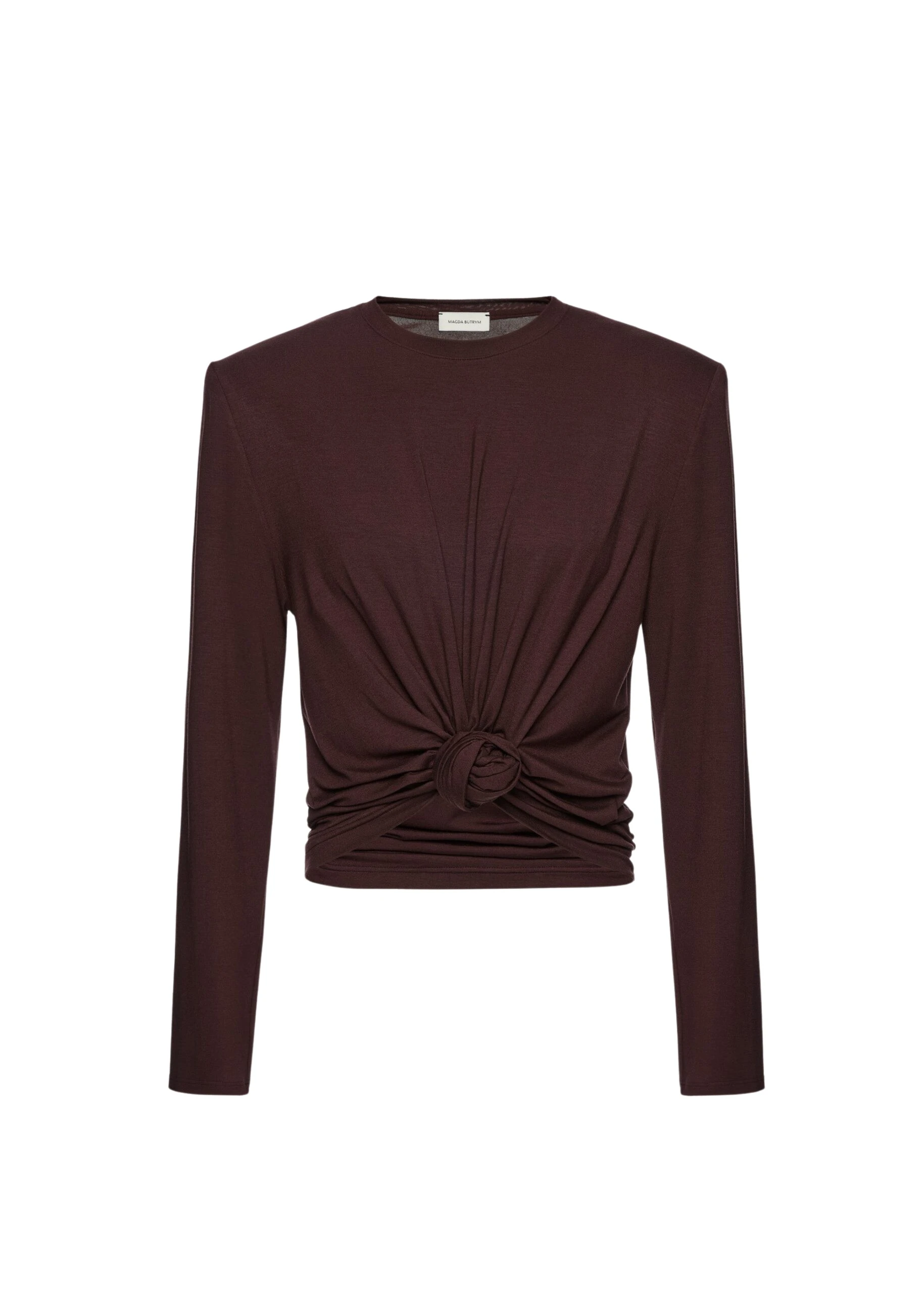 Magda-Butrym-Knotted-longsleeve-jersey-blouse-in-brown-scaled31959_nobg Magda Butrym Knotted longsleeve jersey blouse in brown