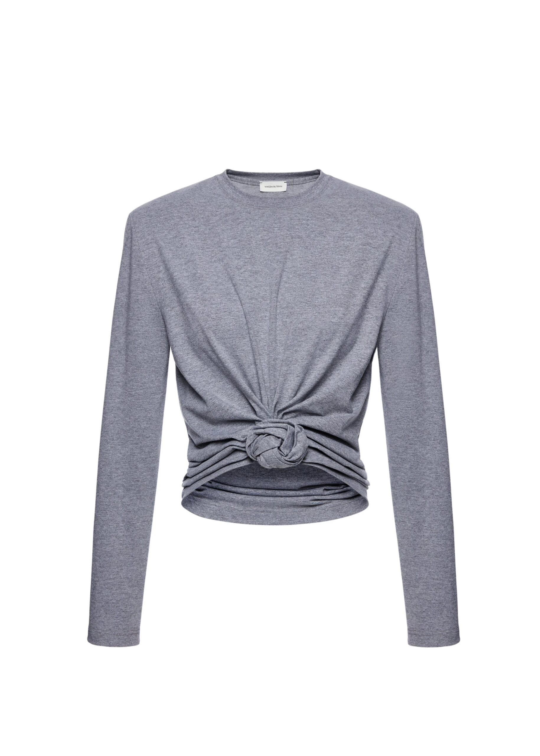 Magda-Butrym-Knotted-longsleeve-jersey-blouse-in-grey-scaled19793_nobg Magda Butrym Knotted longsleeve jersey blouse in grey