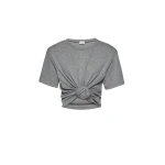 Magda Butrym Knotted ribbed t-shirt in grey