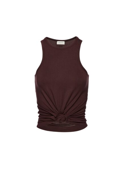 Magda Butrym Knotted tank top in brown