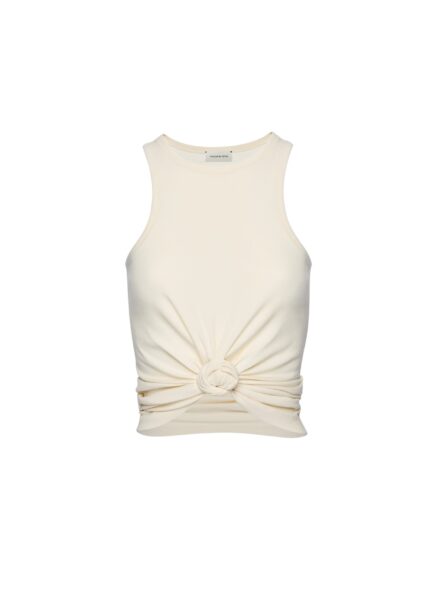 Magda Butrym Knotted tank top in cream