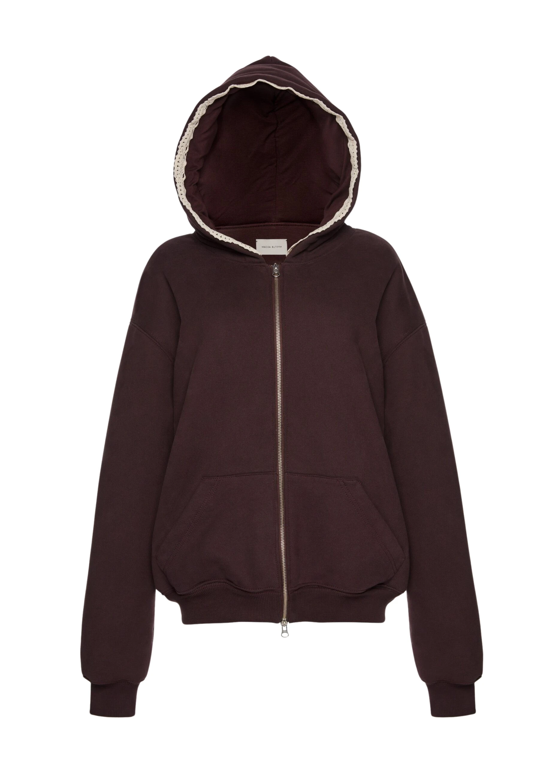 Magda-Butrym-Lace-detail-zip-up-hoodie-in-brown-scaled70281_nobg Magda Butrym Lace-detail zip up hoodie in brown