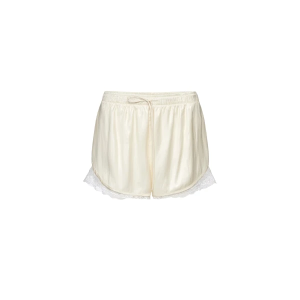 Magda Butrym Lace-trim shorts in cream