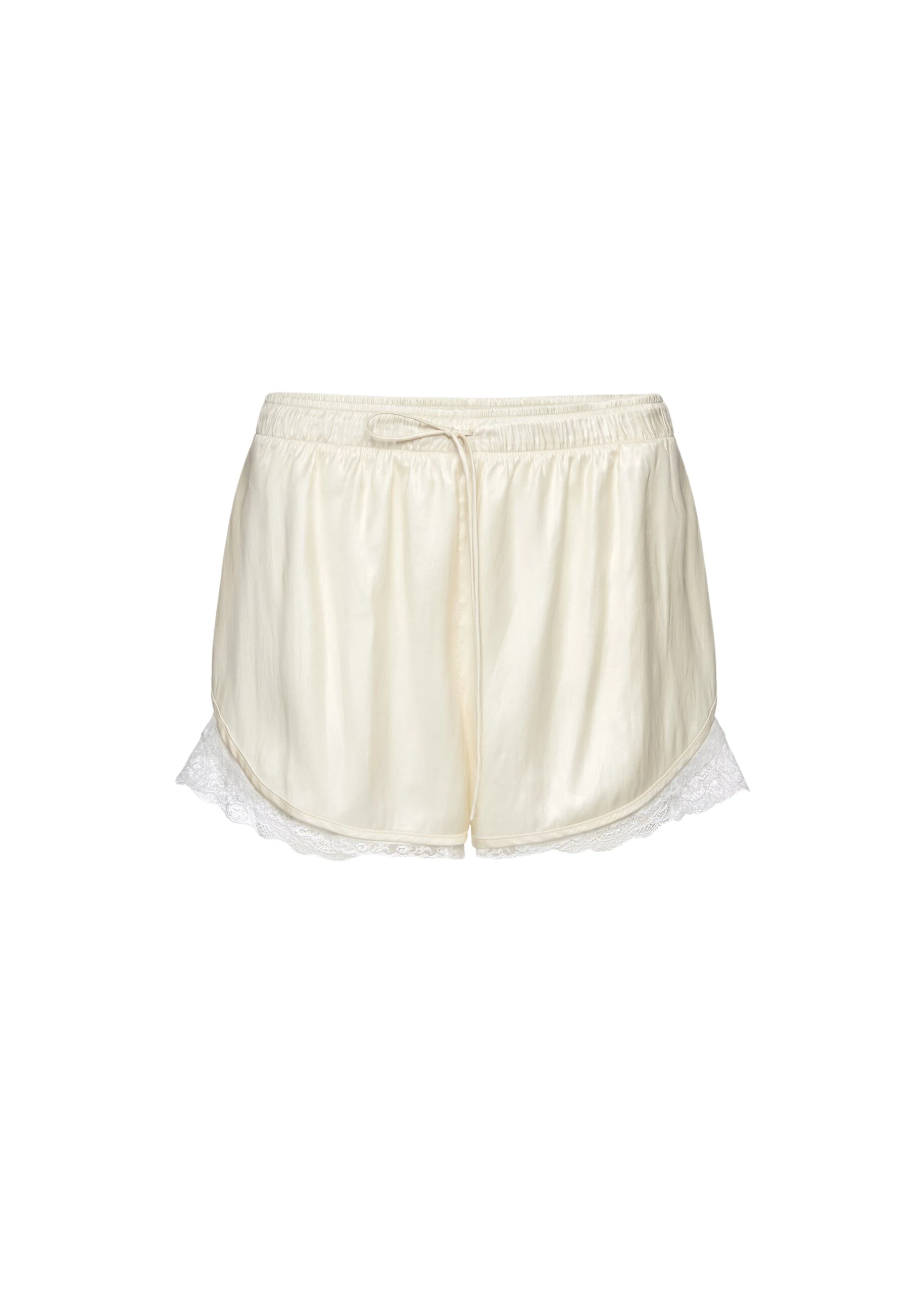 Magda Butrym Lace-trim shorts in cream