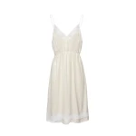 Magda Butrym Lace-trim slip midi dress in cream