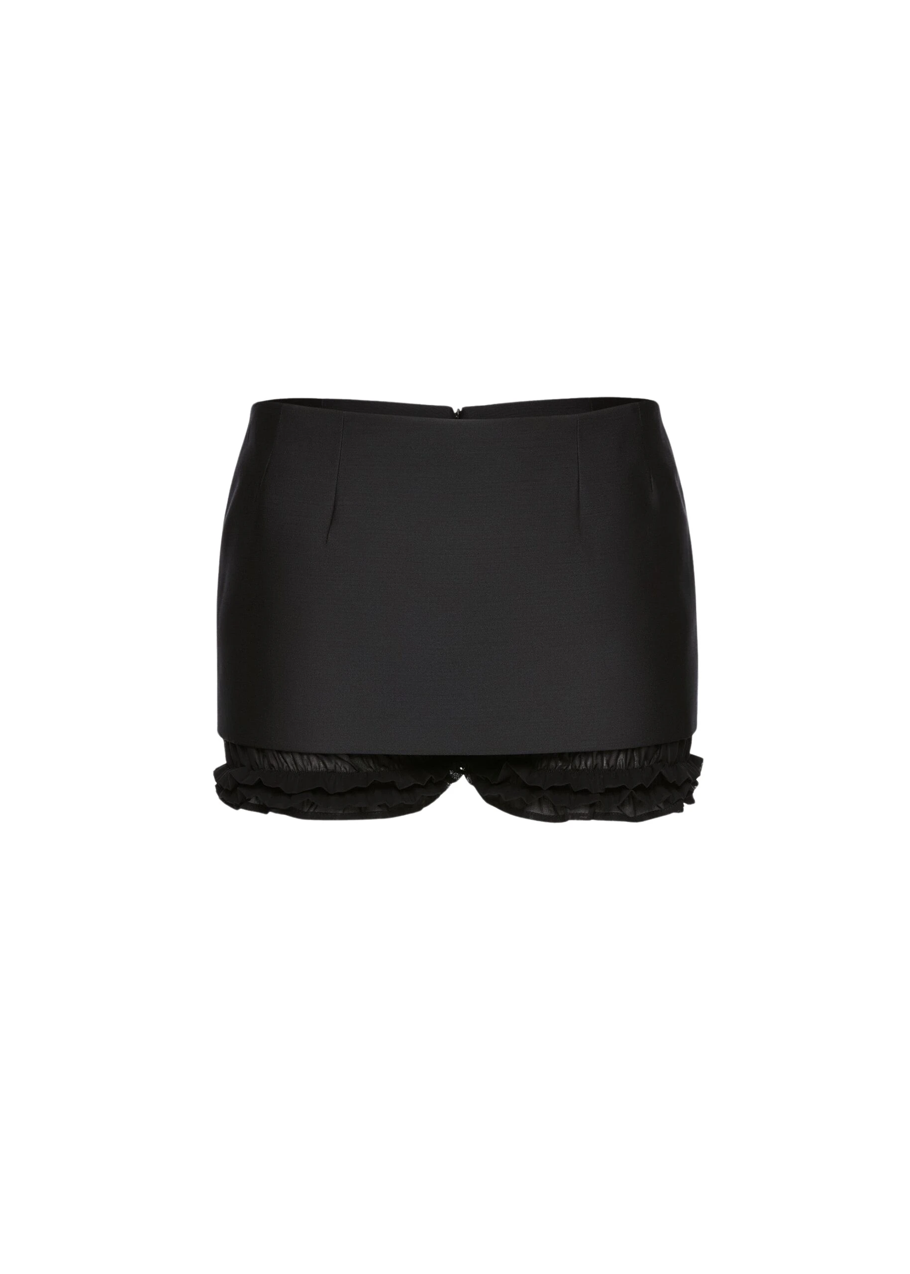 Magda-Butrym-Layered-mini-skirt-shorts-in-black-scaled91646_nobg Magda Butrym Layered mini skirt shorts in black