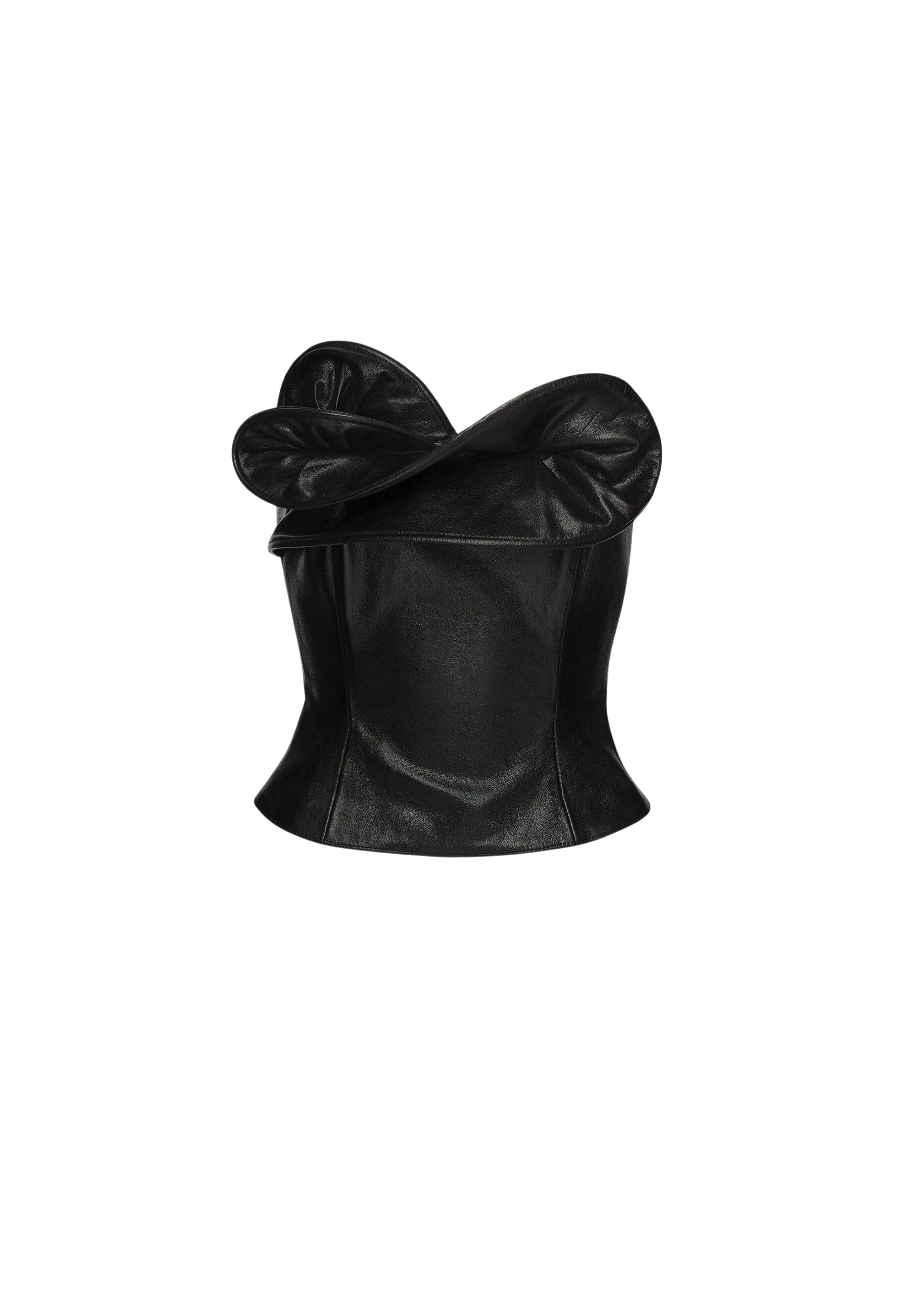 Magda-Butrym-Leather-corset-with-sculptural-neckline-in-black-scaled29515_nobg Magda Butrym Leather corset with sculptural neckline in black
