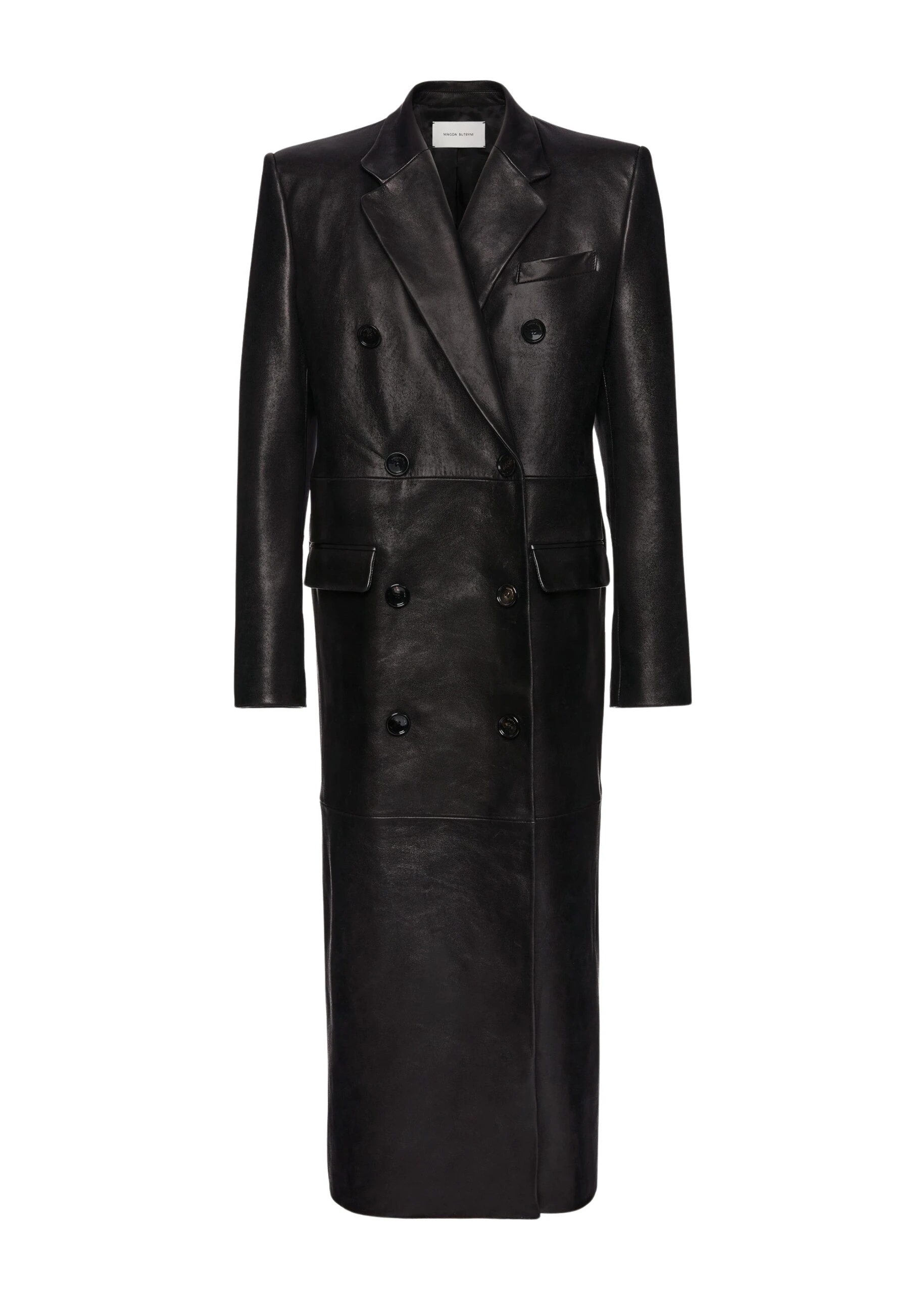 Magda-Butrym-Long-leather-tailored-coat-in-black-scaled73086_nobg Magda Butrym Long leather tailored coat in black