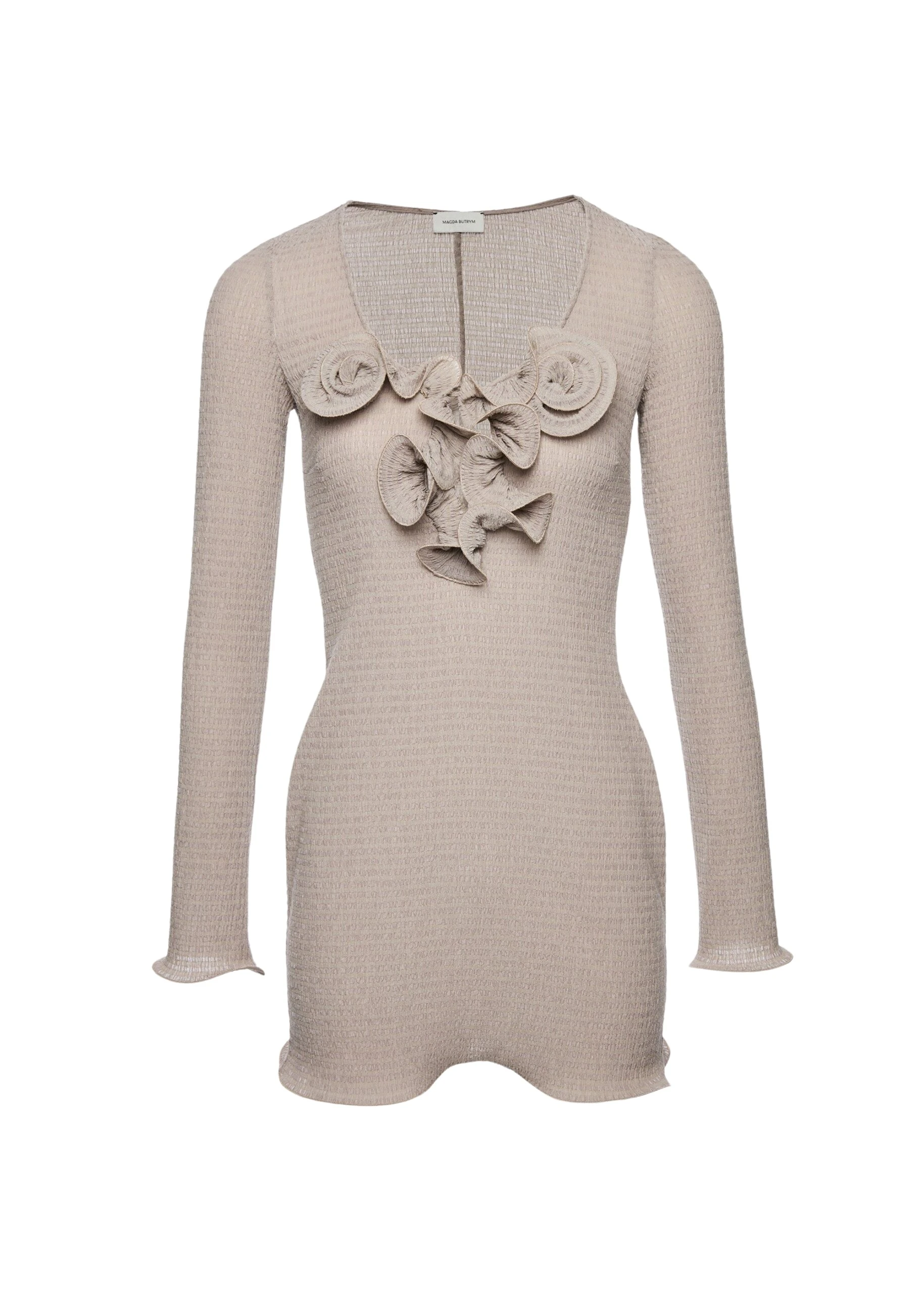Magda-Butrym-Long-sleeve-crepe-beach-mini-dress-in-light-brown-scaled73854_nobg Magda Butrym Long-sleeve crepe beach mini dress in light brown