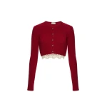 Magda-Butrym-Long-sleeve-crochet-trim-cropped-cardigan-in-red-scaled19484_nobg Magda Butrym Long-sleeve crochet-trim cropped cardigan in red