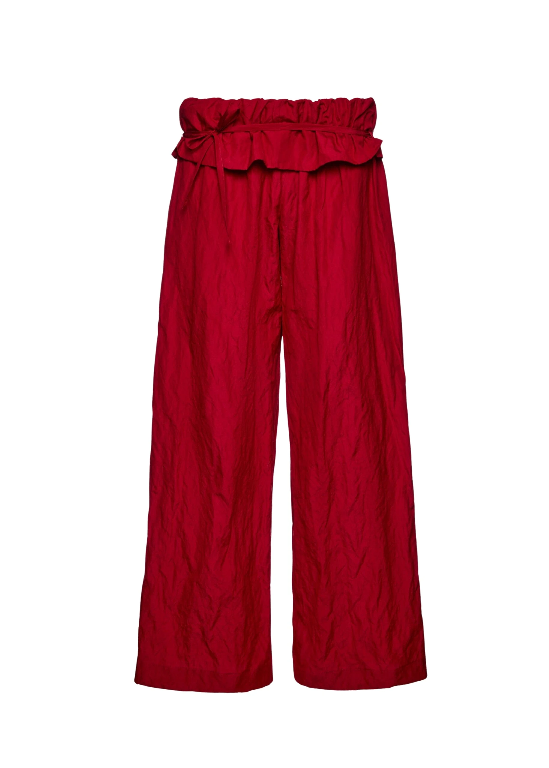 Magda-Butrym-Low-rise-ruffled-waist-trousers-in-red-scaled69809_nobg Magda Butrym Low-rise ruffled waist trousers in red