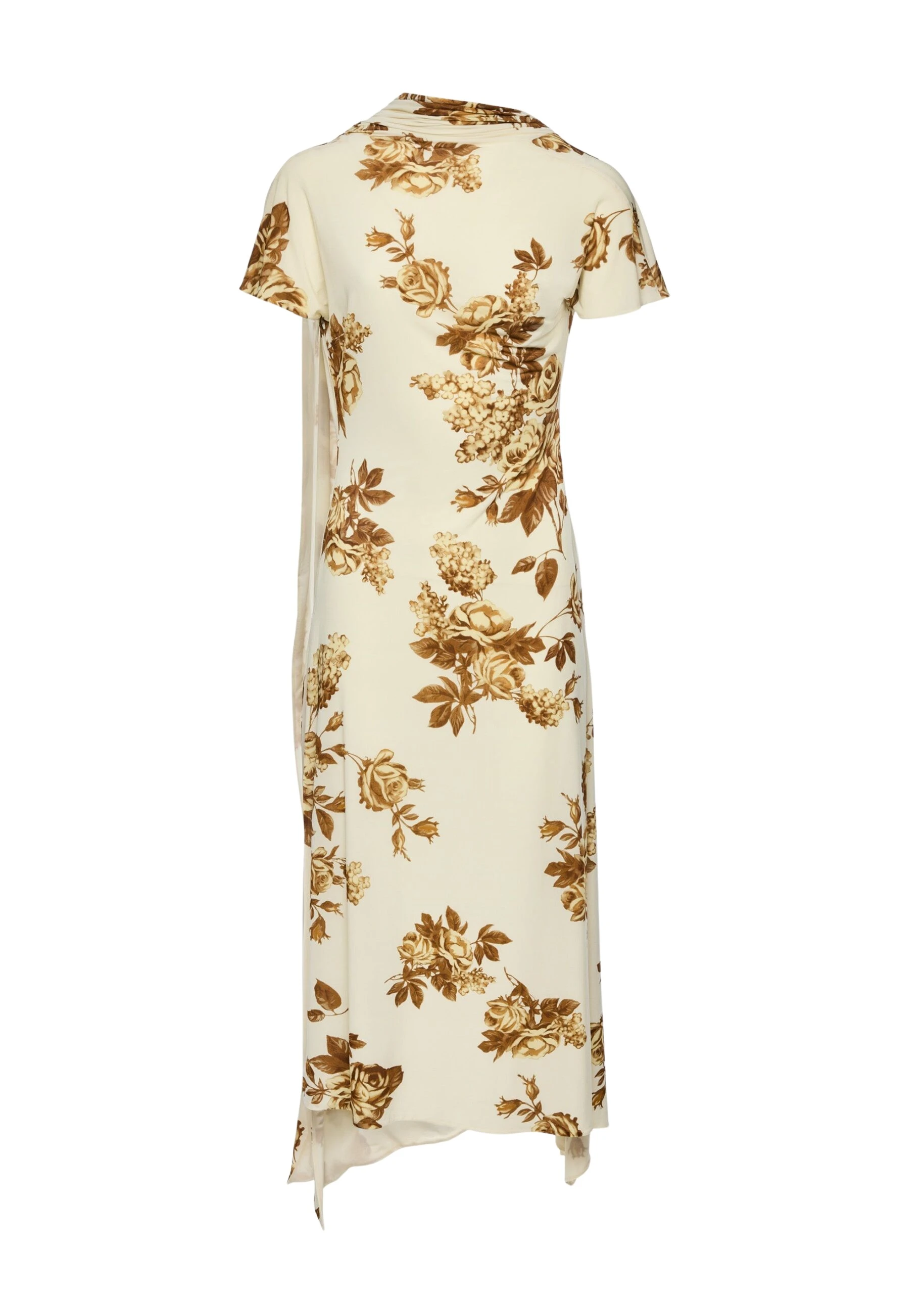 Magda-Butrym-Midi-dress-with-scarf-detail-in-cream-floral-print-scaled39448_nobg Magda Butrym Midi dress with scarf detail in cream floral print