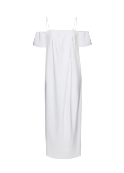 Magda Butrym Off-shoulder cotton maxi dress in white
