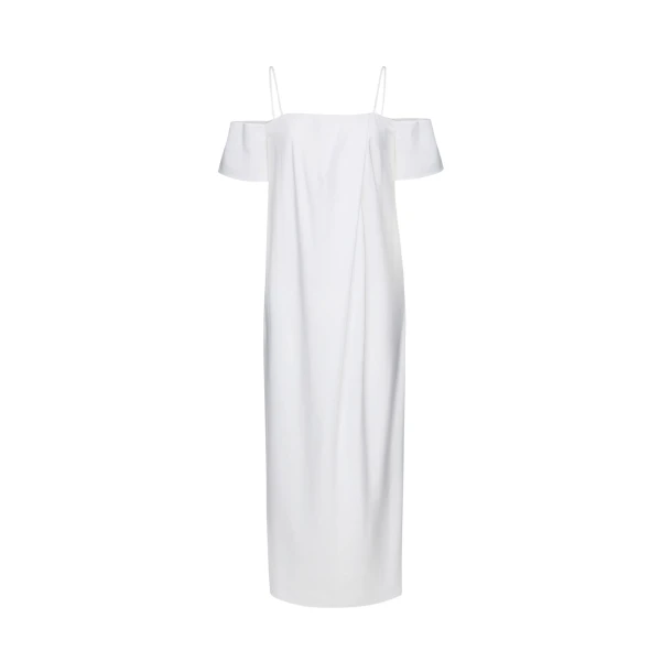 Magda Butrym Off-shoulder cotton maxi dress in white