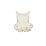 Magda Butrym Peplum tank blouse in cream