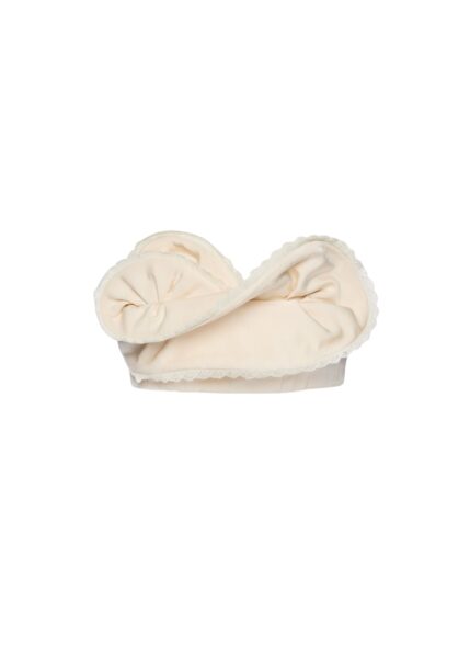 Magda Butrym Ruffled bandeau top in cream