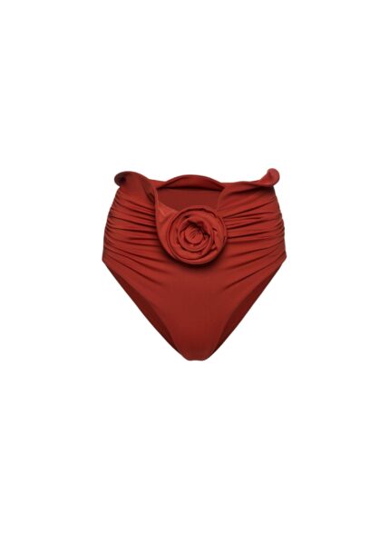 Magda Butrym Sculpted waist swim bottom in orange