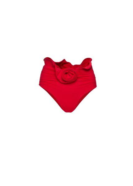 Magda Butrym Sculpted waist swim bottom in red