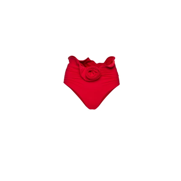 Magda Butrym Sculpted waist swim bottom in red