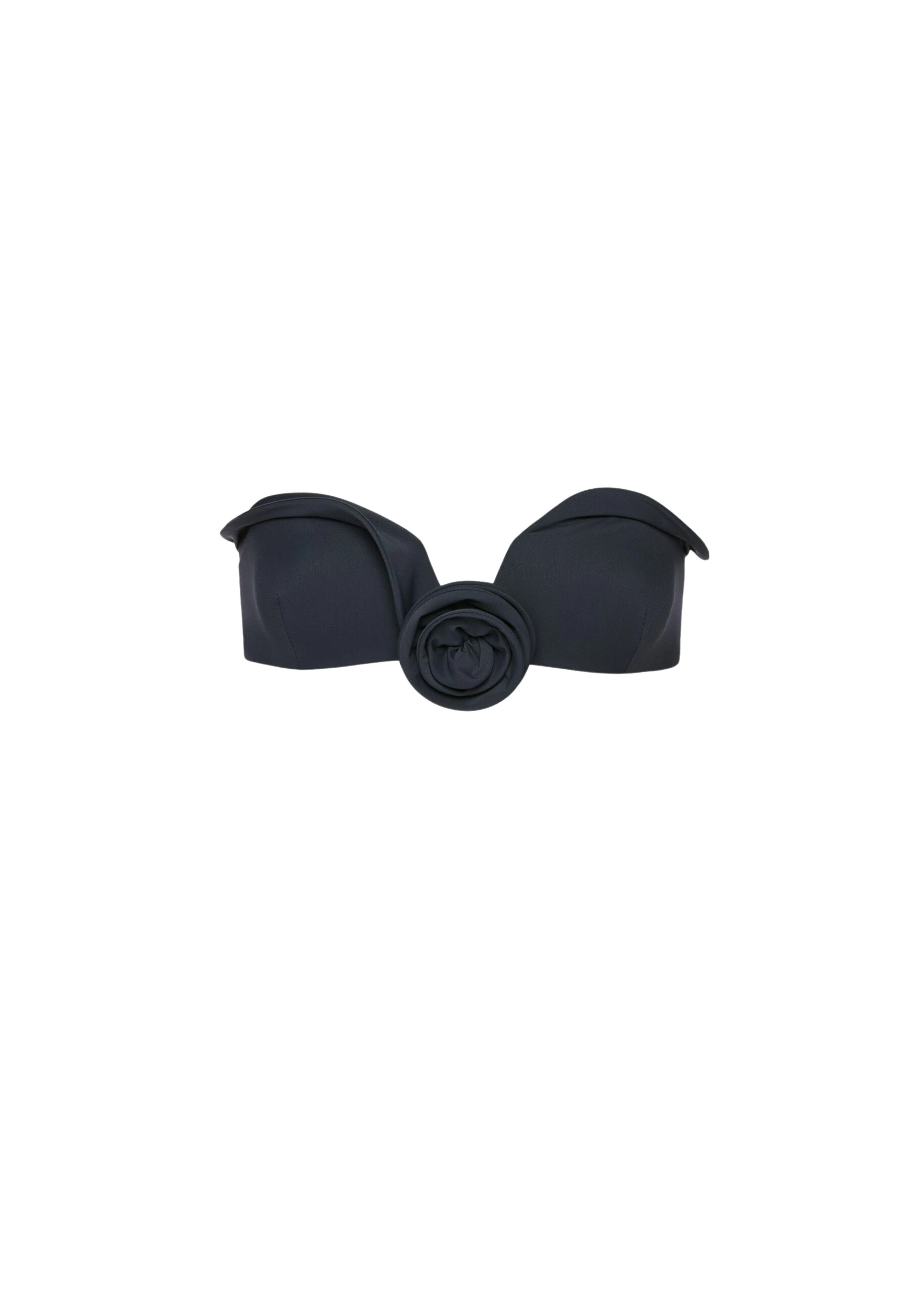Magda Butrym Sculptural bandeau swim top in grey