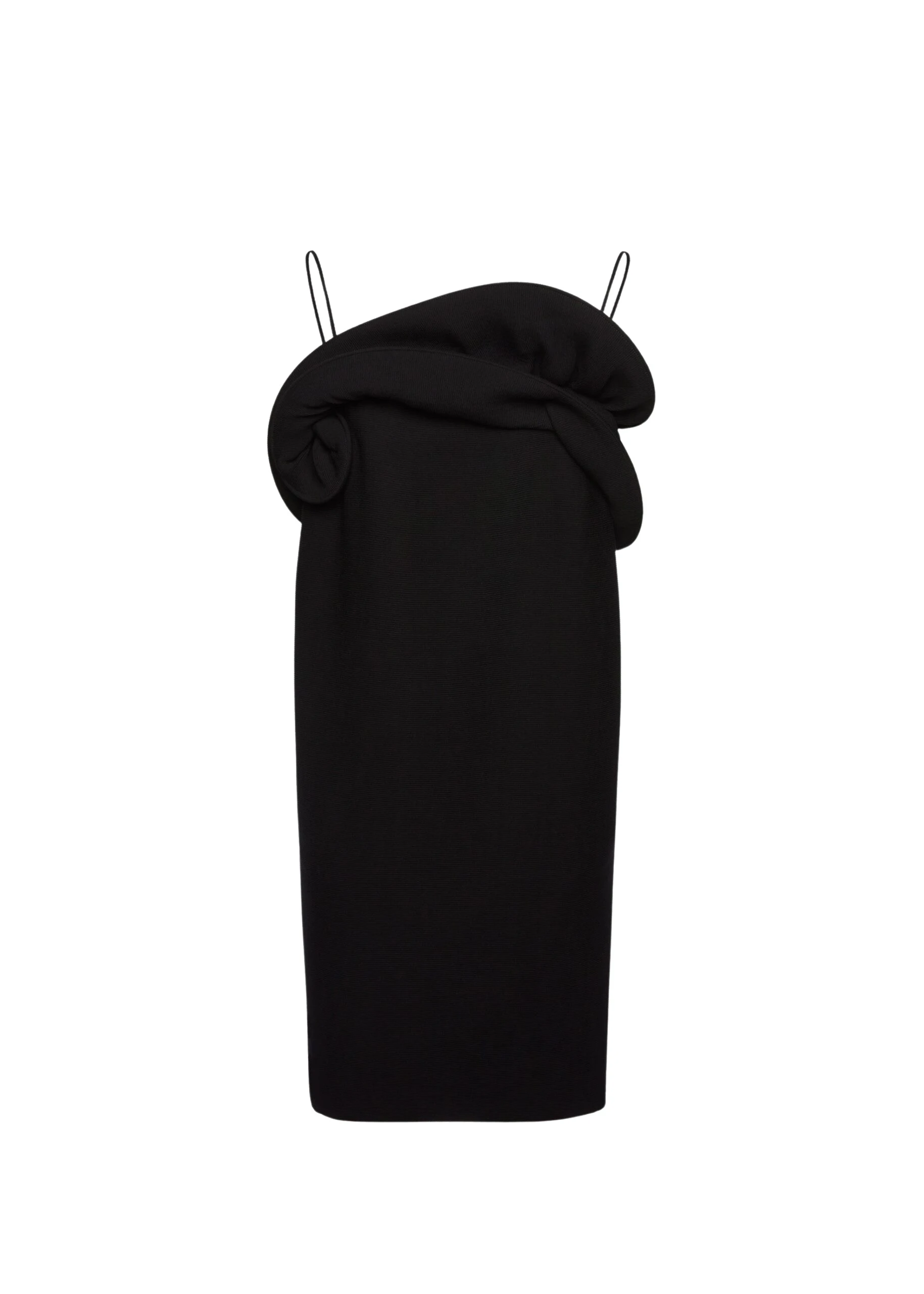 Magda-Butrym-Sculptural-neckline-dress-in-black-scaled83011_nobg Magda Butrym Sculptural neckline dress in black