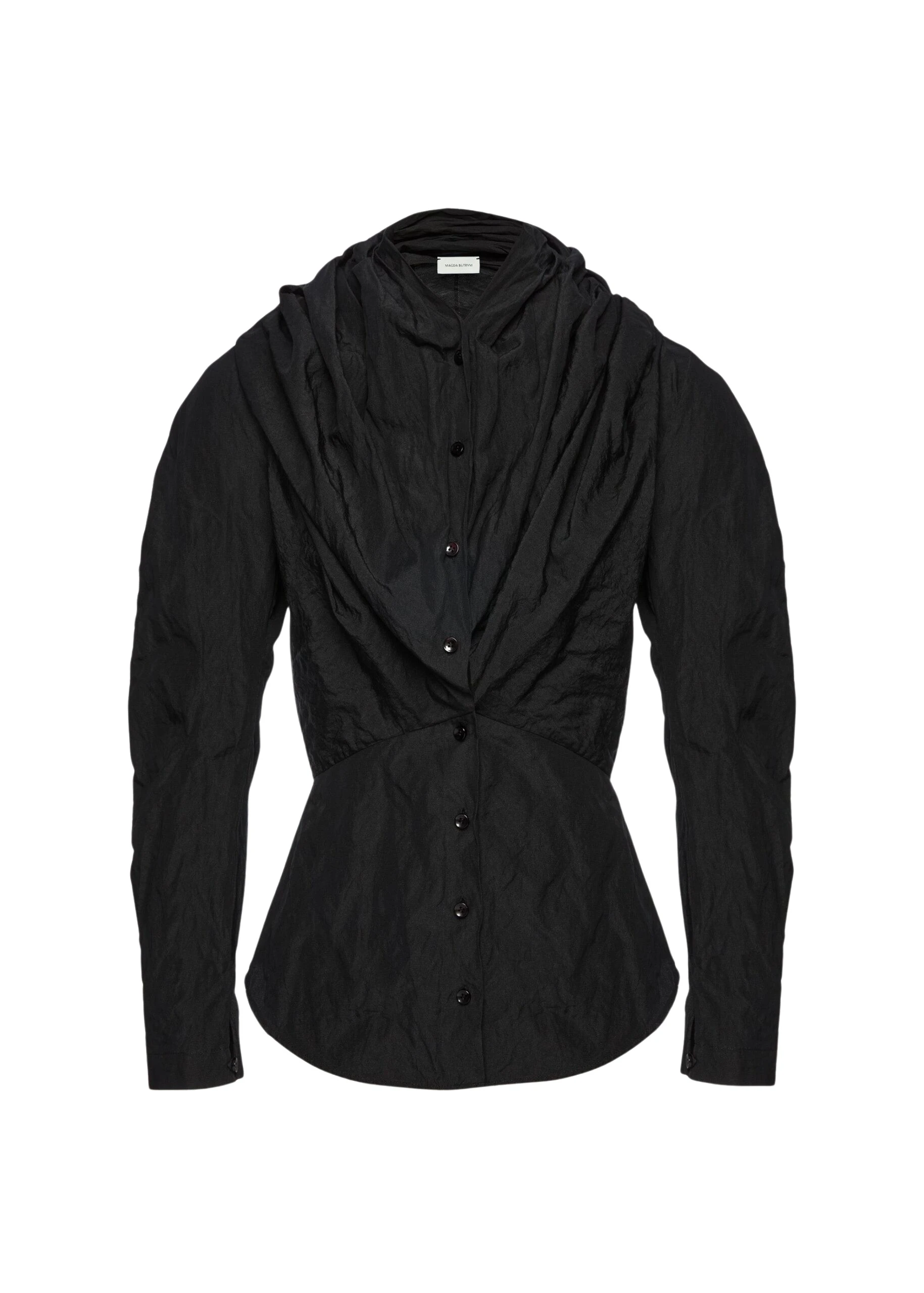 Magda-Butrym-Shawl-collar-fitted-blouse-in-black-scaled87117_nobg Magda Butrym Shawl collar fitted blouse in black