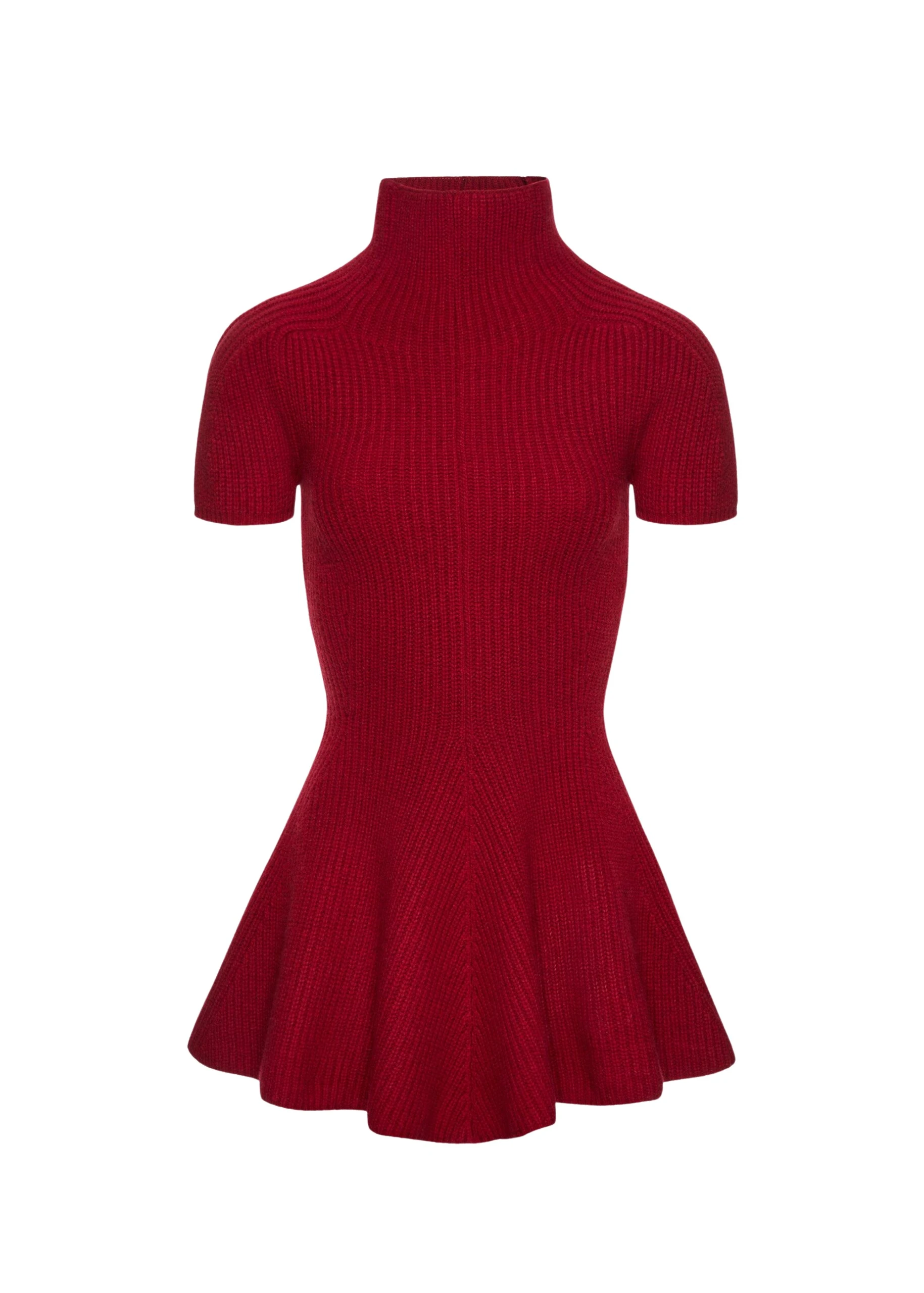 Magda-Butrym-Short-sleeve-cashmere-dress-in-red-scaled20673_nobg Magda Butrym Short-sleeve cashmere dress in red