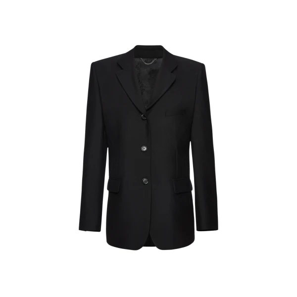 Magda Butrym Single-breasted wool blazer in black