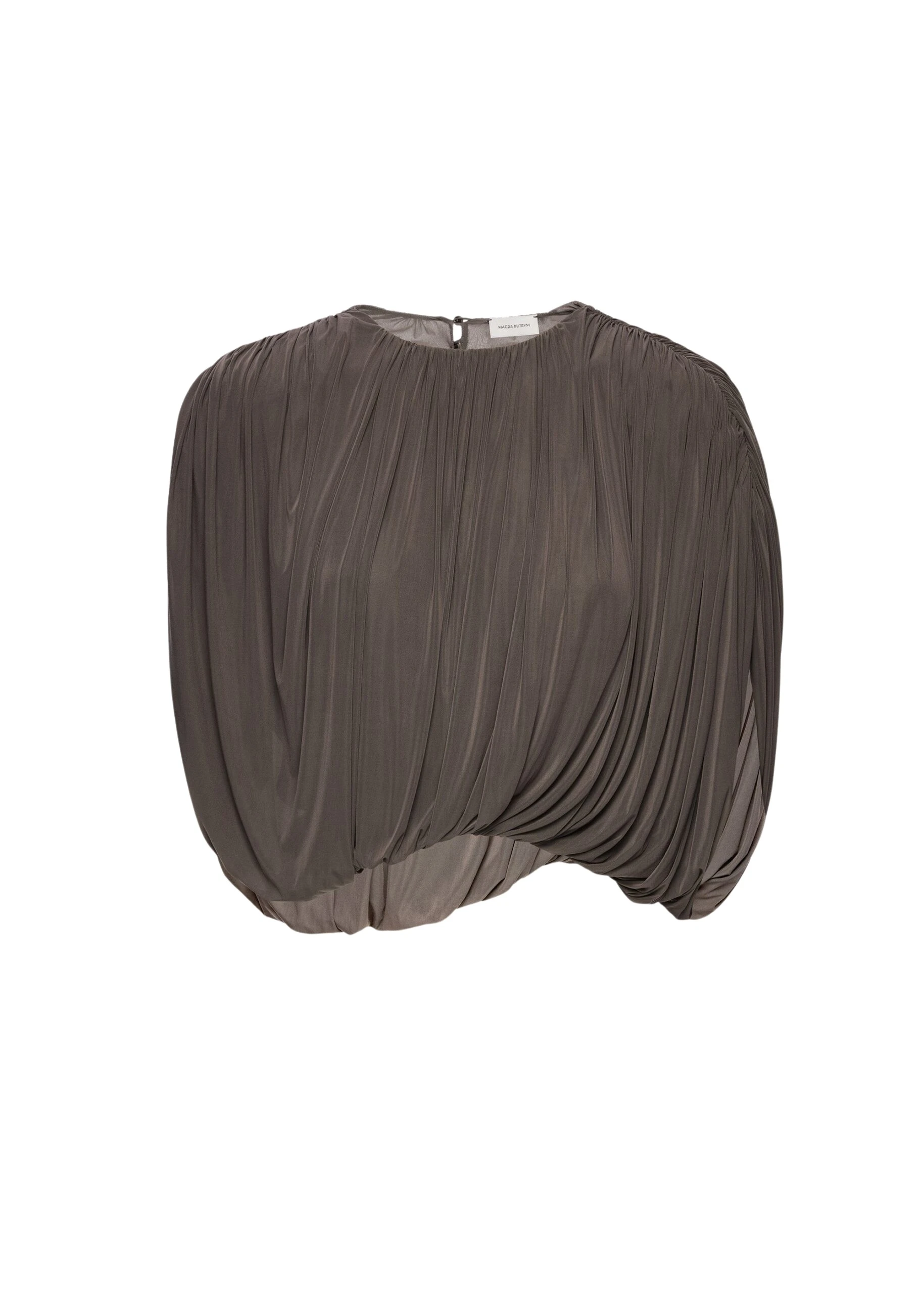 Magda-Butrym-Sleeveless-ruched-bubble-top-in-brown-scaled45961_nobg Magda Butrym Sleeveless ruched bubble top in brown