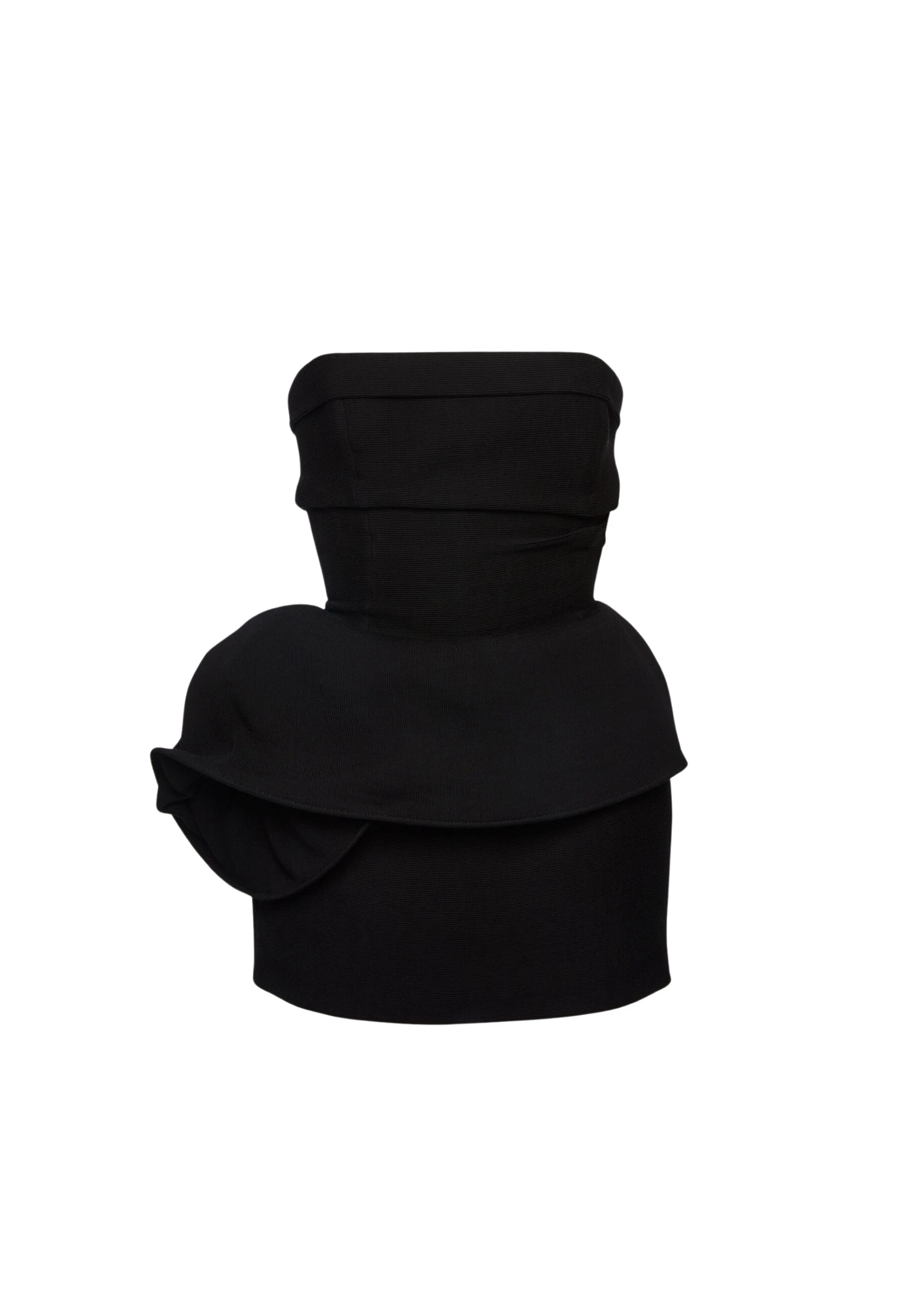 Magda-Butrym-Strapless-mini-dress-with-sculptural-peplum-in-black-scaled41698_nobg Magda Butrym Strapless mini dress with sculptural peplum in black