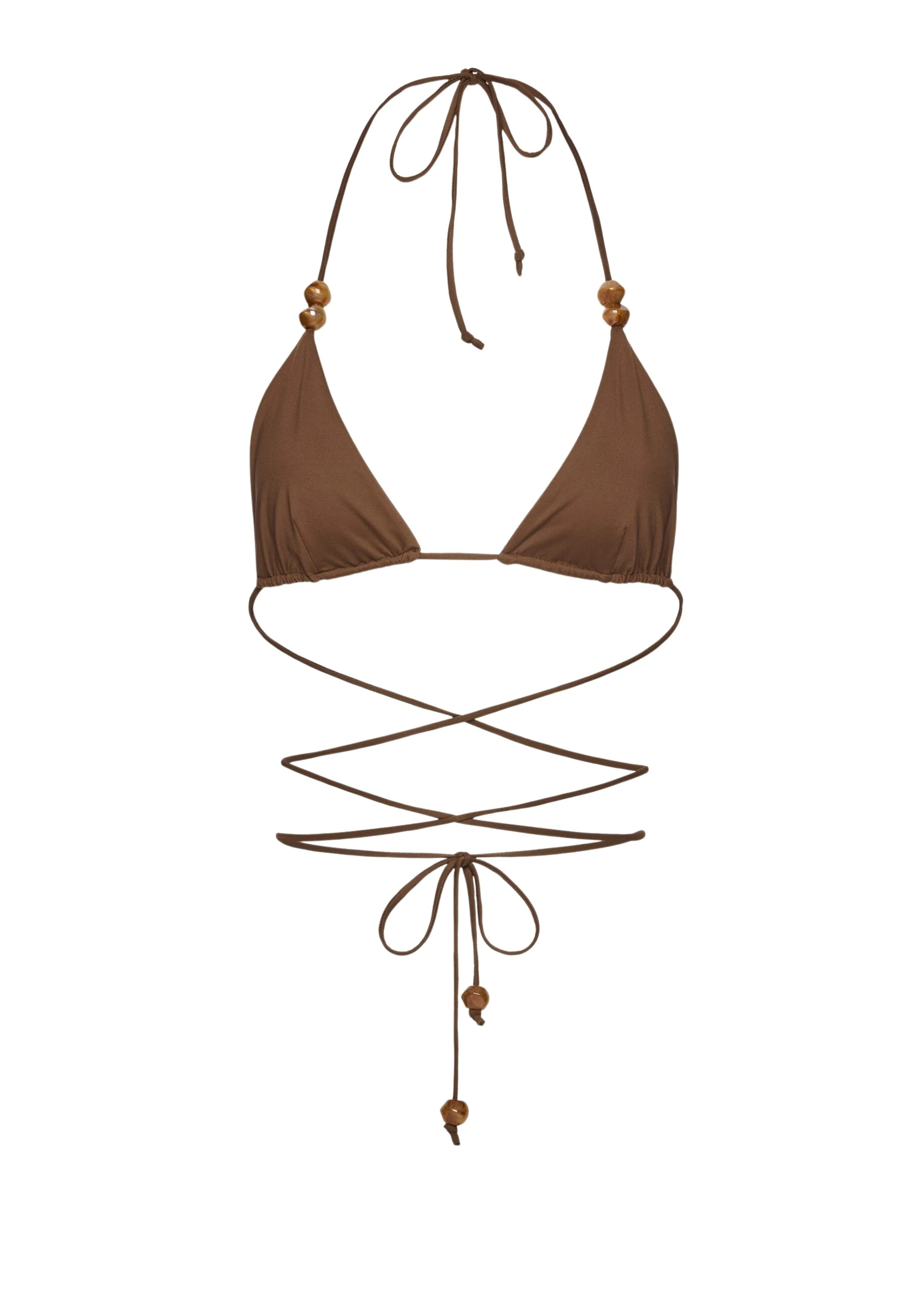 Magda-Butrym-Strappy-triangle-bikini-top-in-brown-with-beads-scaled18166_nobg Magda Butrym Strappy triangle bikini top in brown with beads