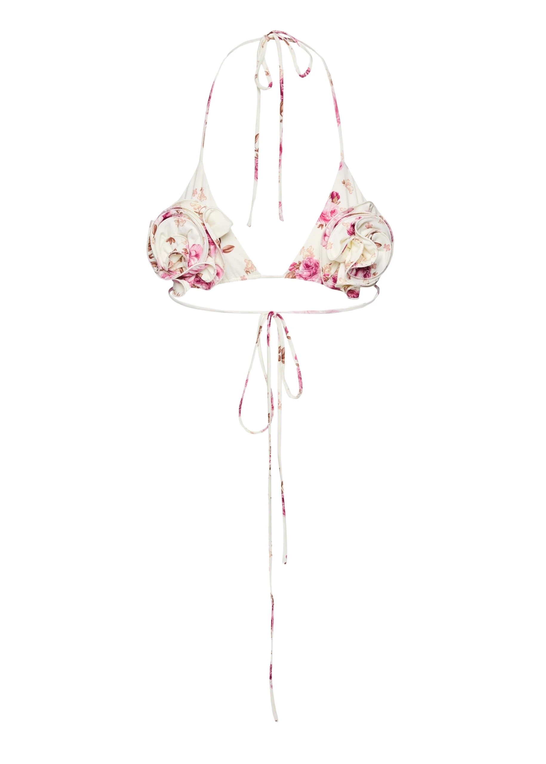 Magda-Butrym-Strappy-triangle-bikini-top-in-cream-floral-print-scaled79997_nobg Magda Butrym Strappy triangle bikini top in cream floral print