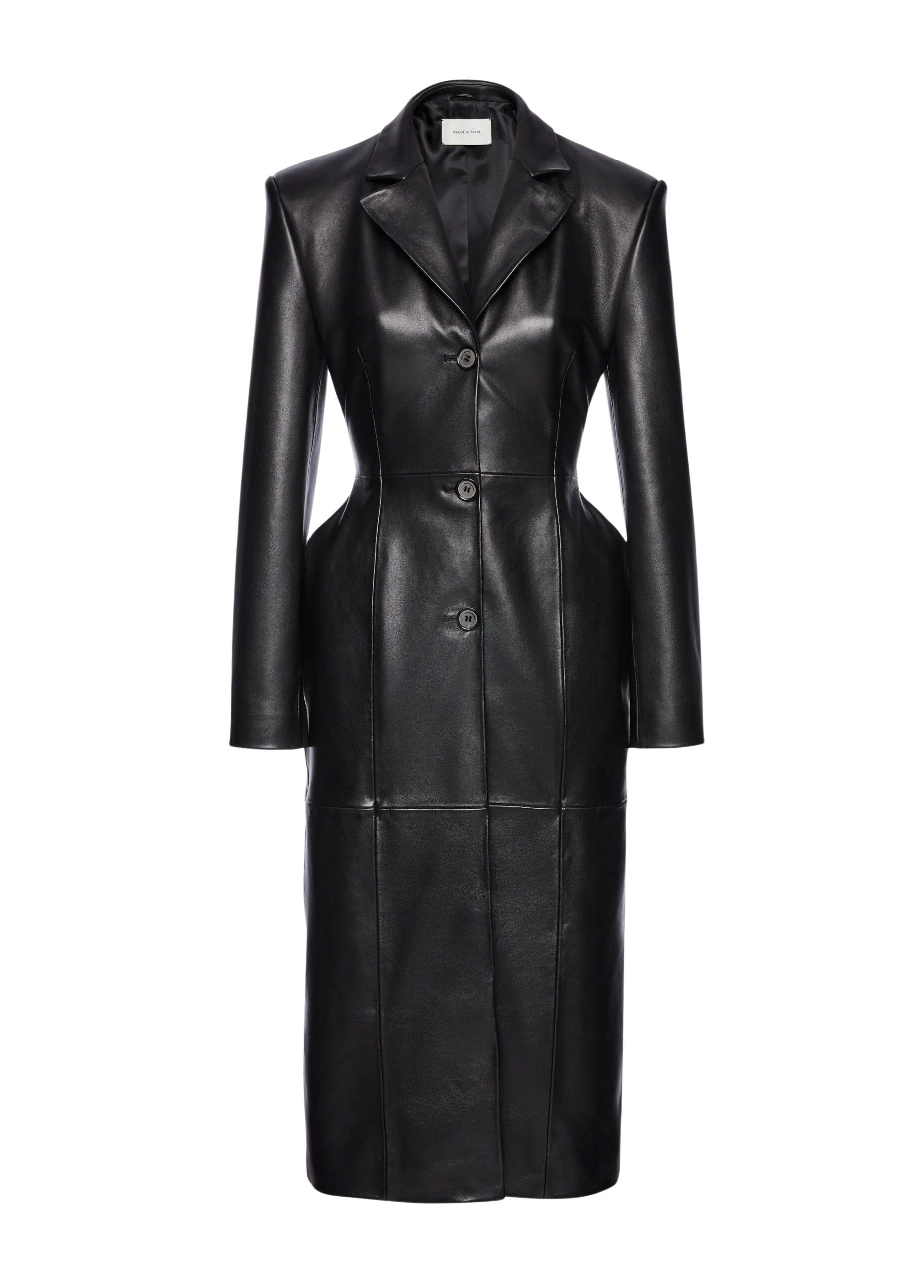 Magda-Butrym-Tailored-leather-coat-in-black-scaled47421_nobg Magda Butrym Tailored leather coat in black