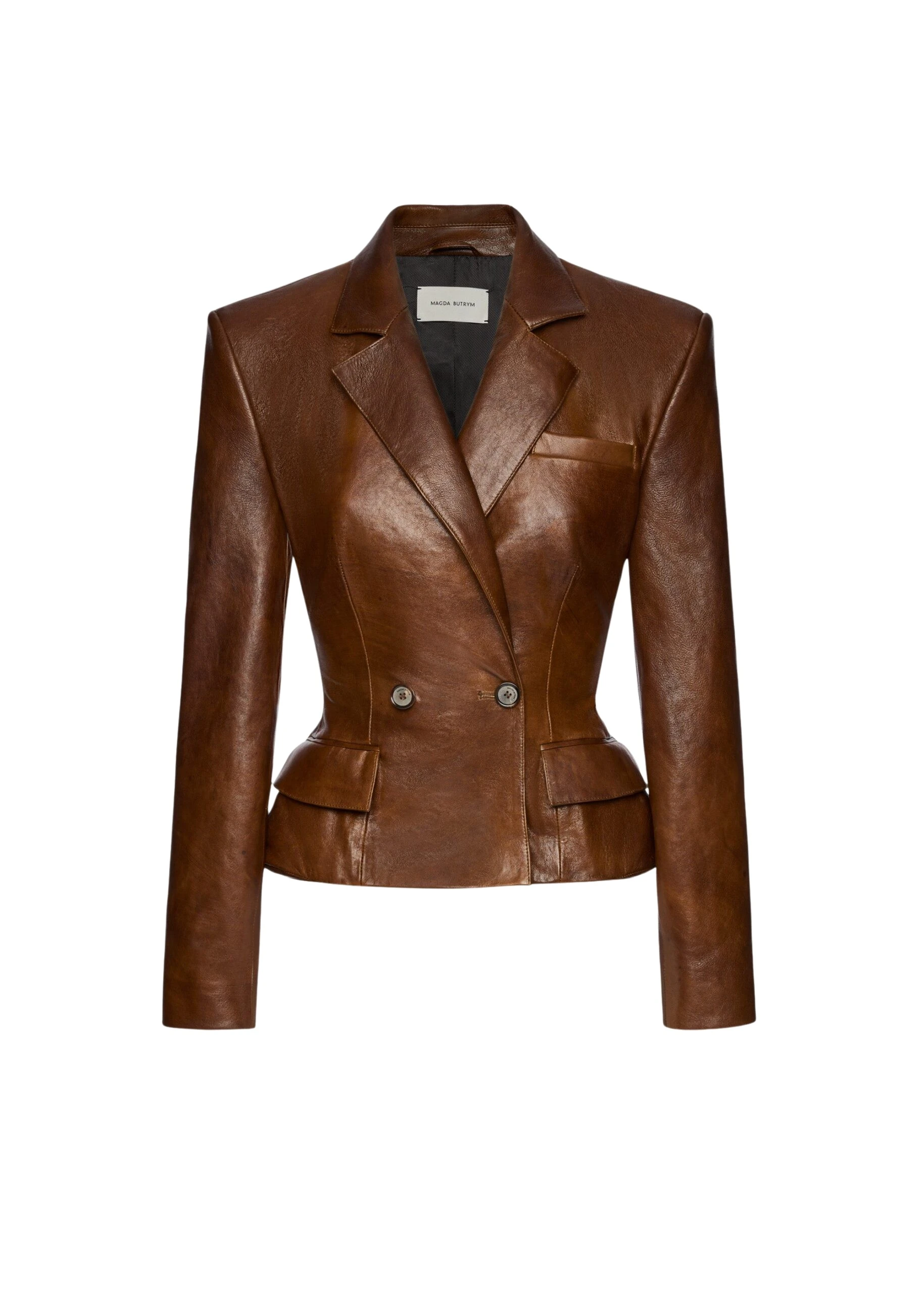 Magda-Butrym-Tailored-leather-peplum-blazer-in-light-brown-scaled30810_nobg Magda Butrym Tailored leather peplum blazer in light brown