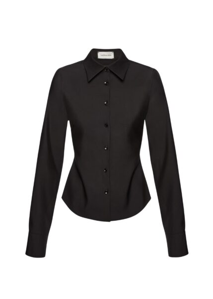Magda Butrym Tailored wool shirt in black