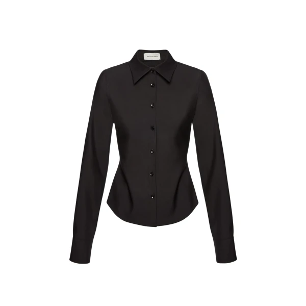Magda Butrym Tailored wool shirt in black