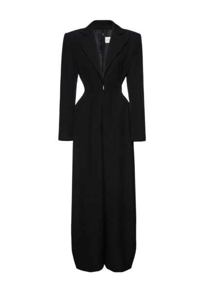 Magda Butrym Wool tuxedo jumpsuit in black
